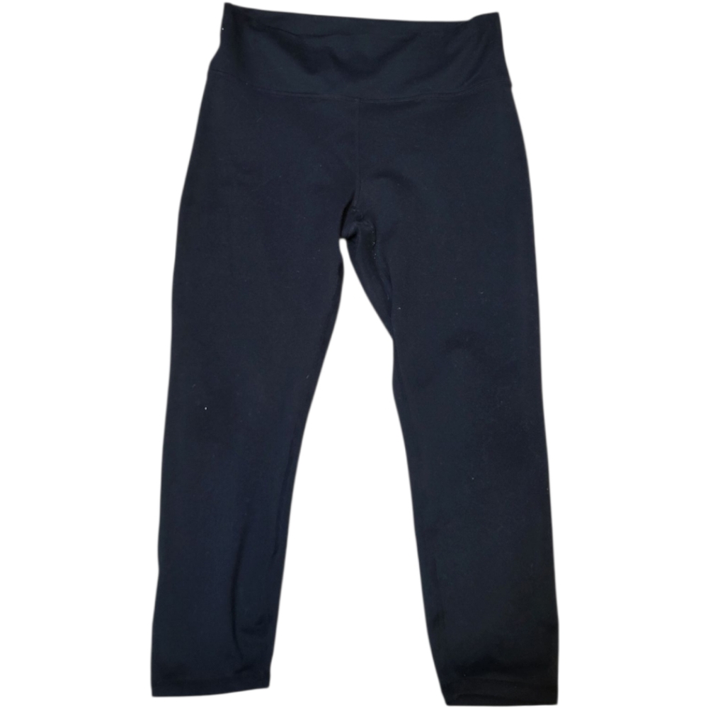 Fabletics Women's Powerhold Classic Black Cropped Athletic Leggings - Size S